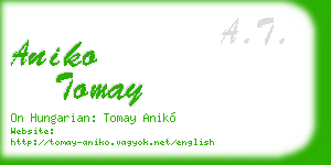 aniko tomay business card