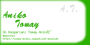 aniko tomay business card